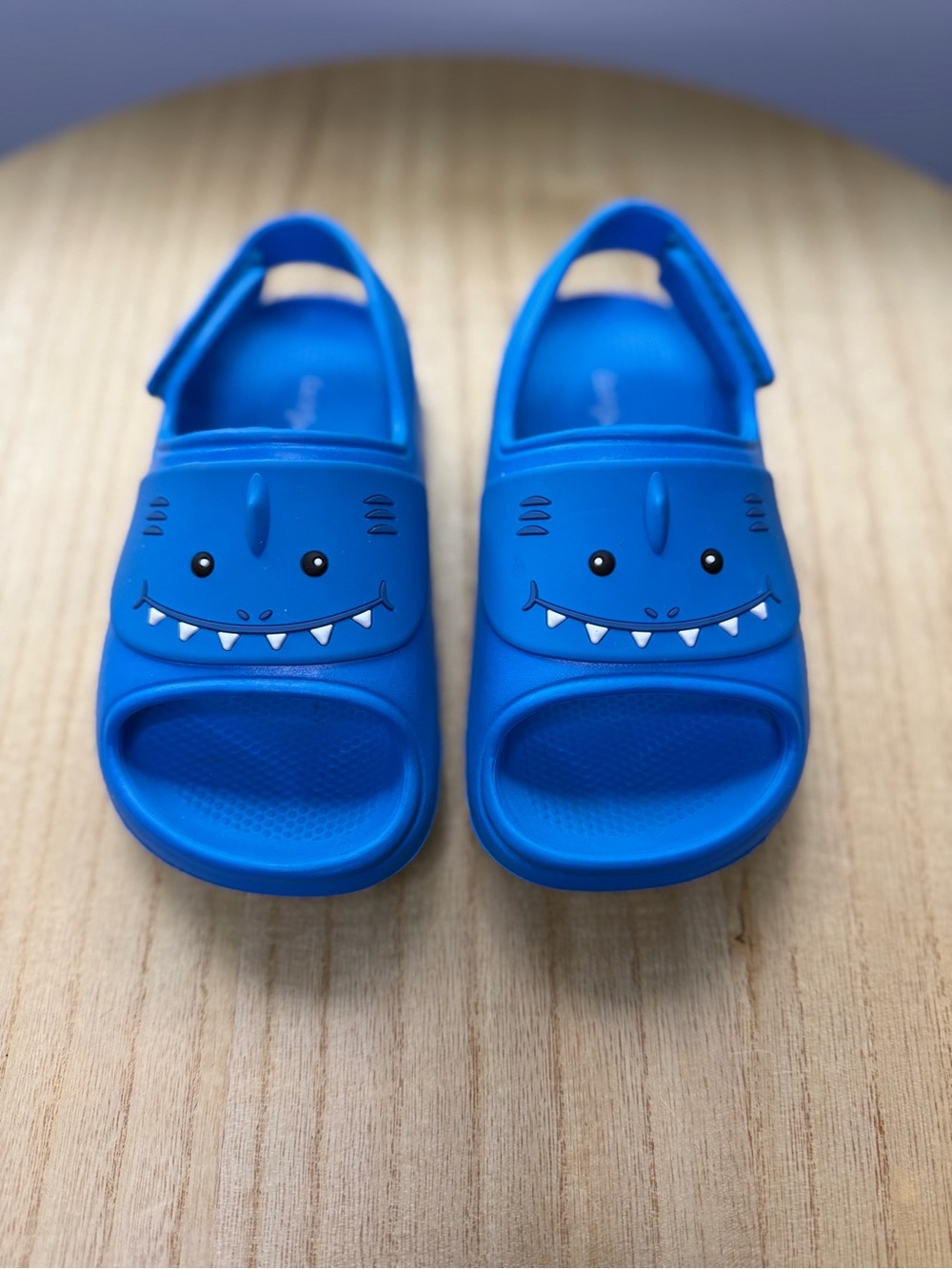 Cat & Jack Blue Shark Slip-On Back Strap Sandals